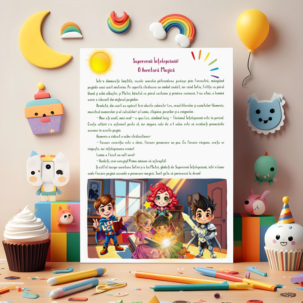 Mapa Educativă: SuperEroii Înțelepciunii – Aventuri Magice către Tărâmul Înțelepciunii!