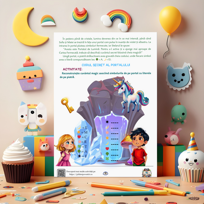 Mapa educativă: Regatul Unicornilor, În căutarea Cărții Fermecate