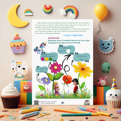 Mapa educativă: Regatul Unicornilor, În căutarea Cărții Fermecate