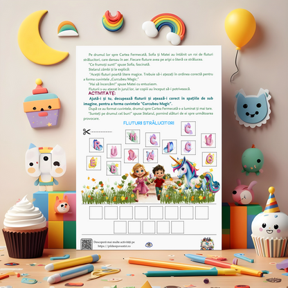 Mapa educativă: Regatul Unicornilor, În căutarea Cărții Fermecate