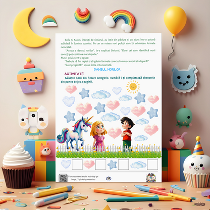 Mapa educativă: Regatul Unicornilor, În căutarea Cărții Fermecate