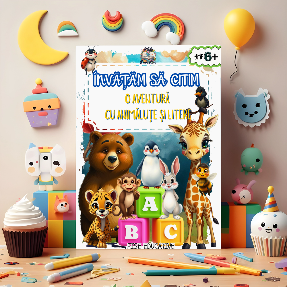 Mapa Educativă: Învățăm să citim – O aventură cu animăluțe și litere