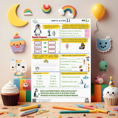 Mapa Educativă: Învățăm să citim – O aventură cu animăluțe și litere