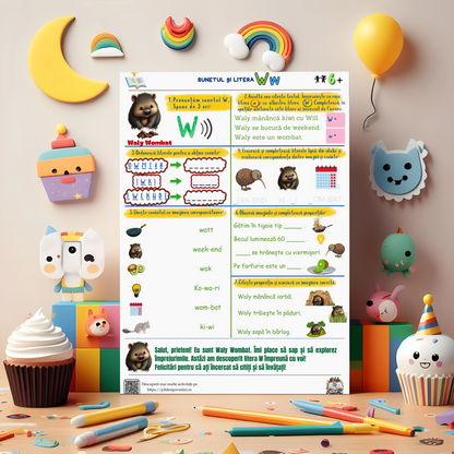 Mapa Educativă: Învățăm să citim – O aventură cu animăluțe și litere