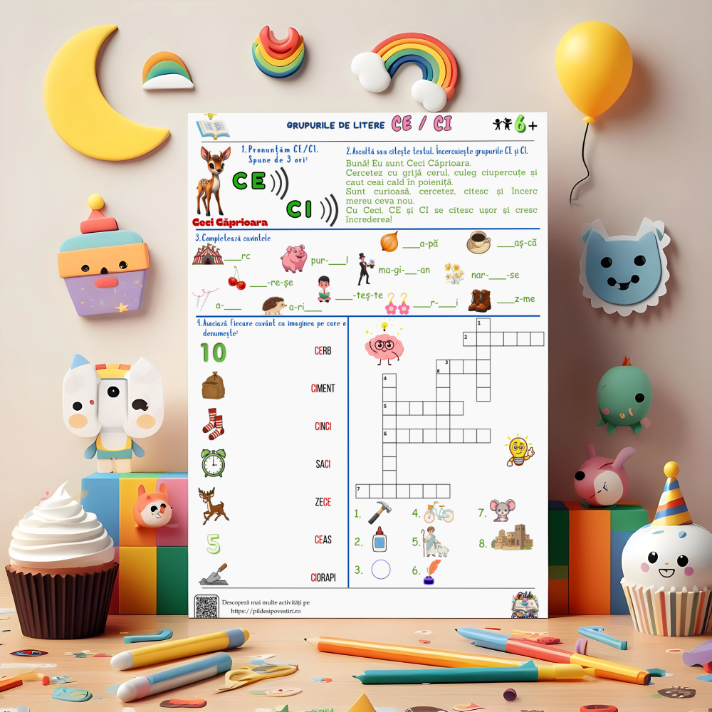 Mapa Educativă: Învățăm să citim – O aventură cu animăluțe și litere