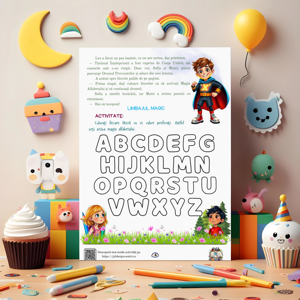 Mapa Educativă: SuperEroii Înțelepciunii – Aventuri Magice către Tărâmul Înțelepciunii!