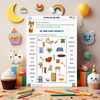 Mapa Educativă: Învățăm să citim – O aventură cu animăluțe și litere