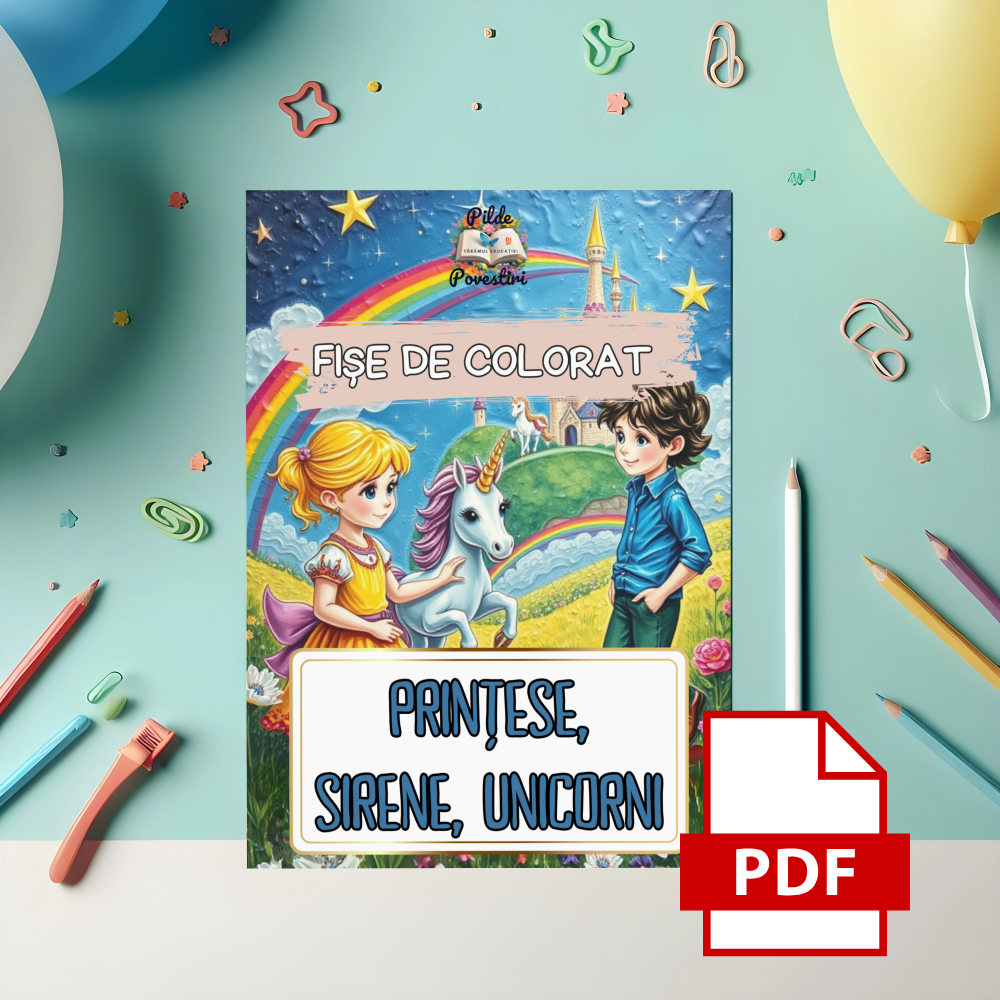 Colorăm Unicorni, Prințese, Zâne și Sirene cu Sofia și Matei