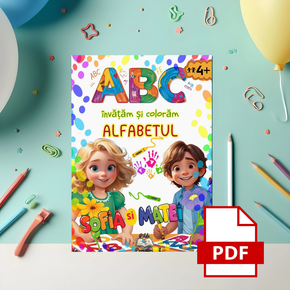 Alfabetul - Fișe Educative - Invățăm și colorăm