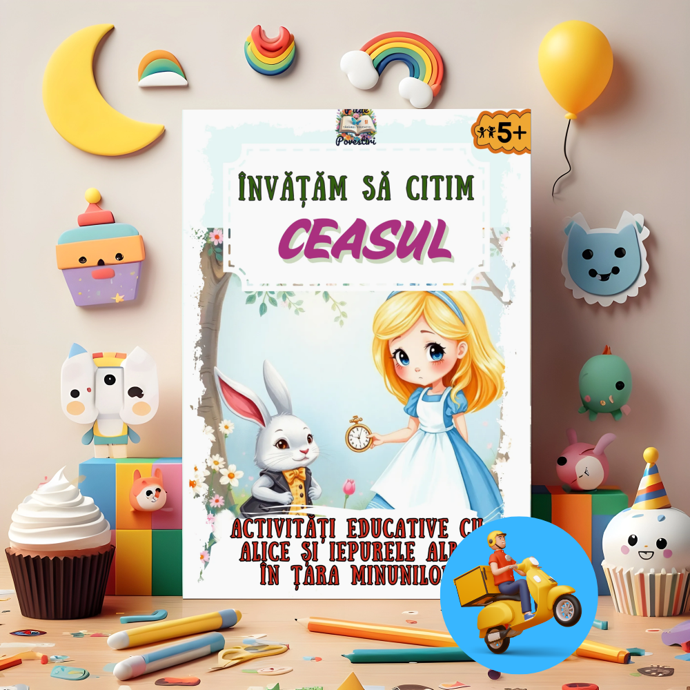Mapa ” Învățăm să citim CEASUL”