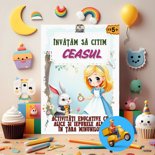 Mapa ” Învățăm să citim CEASUL”