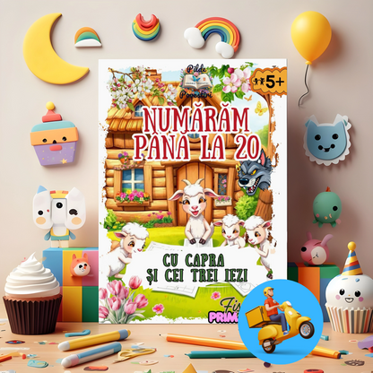 Mapa Educativă ”Învățăm Numerele Primăvara”