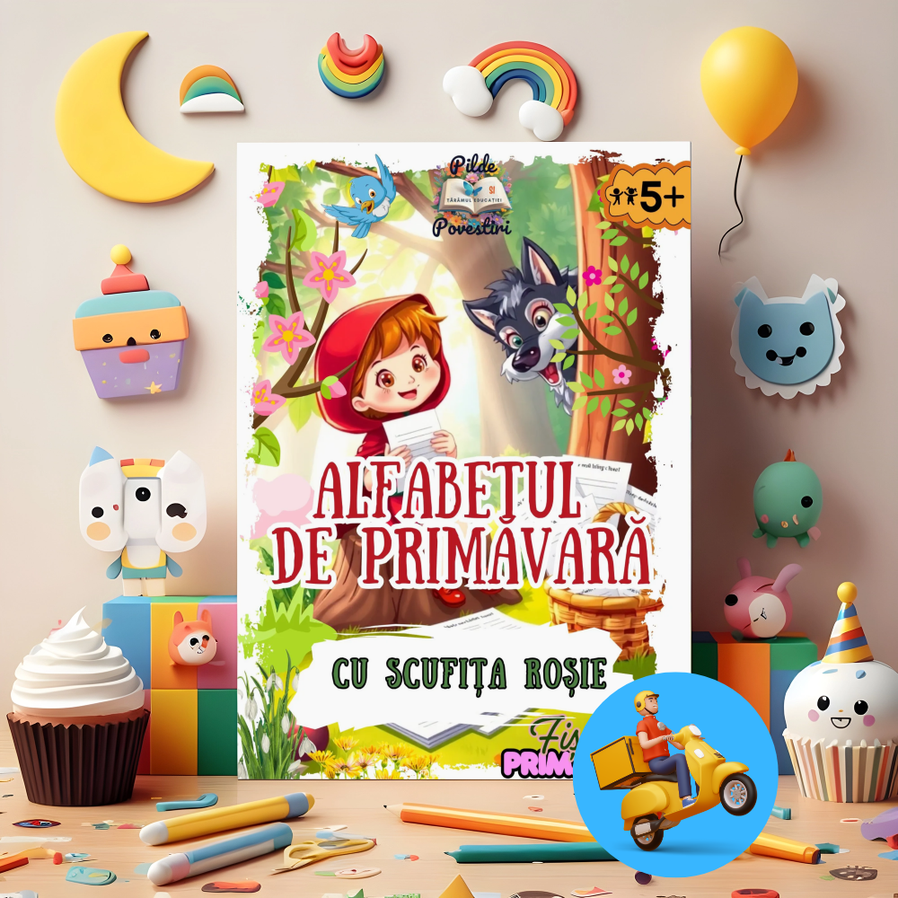 Mapa educativă „Învățăm Alfabetul Primăvara”
