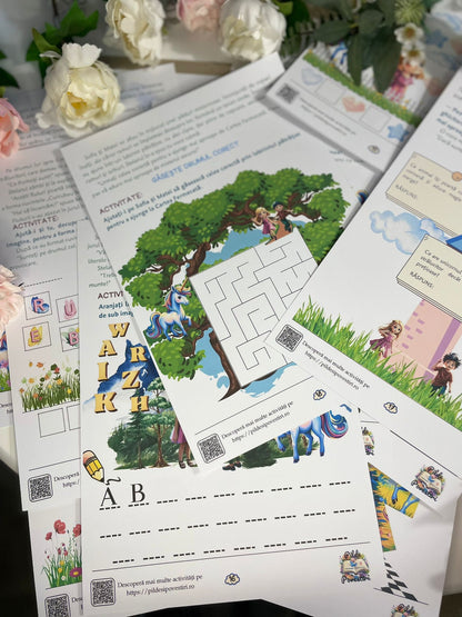 Mapa educativă: Regatul Unicornilor, În căutarea Cărții Fermecate