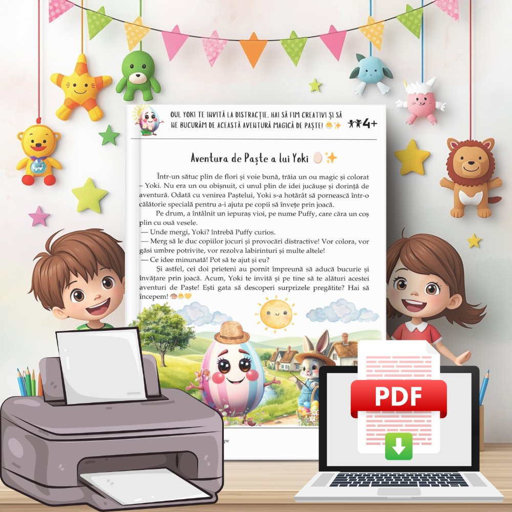 Activități de Paște cu Oul Yoki – Joc și Învățare! 🌸