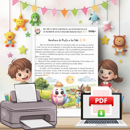 Activități de Paște cu Oul Yoki – Joc și Învățare! 🌸