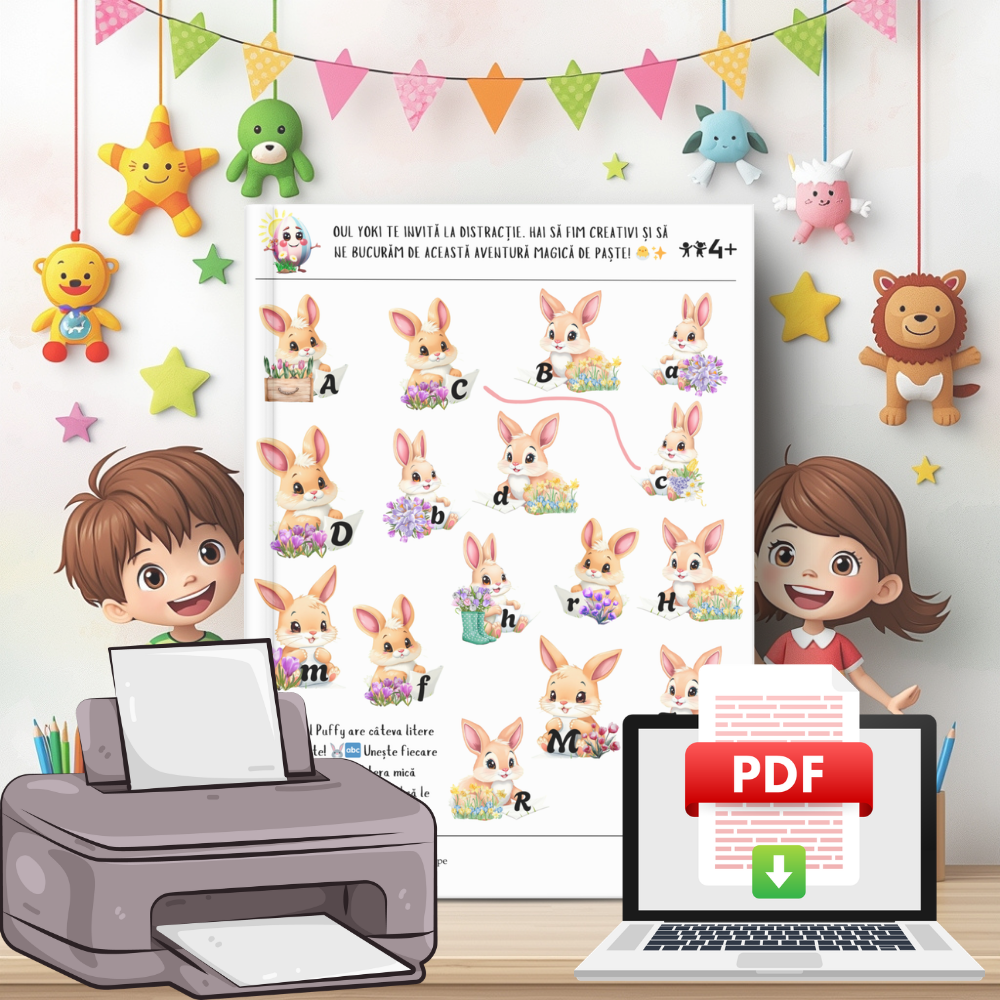 Activități de Paște cu Oul Yoki – Joc și Învățare! 🌸