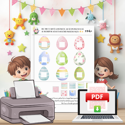 Activități de Paște cu Oul Yoki – Joc și Învățare! 🌸