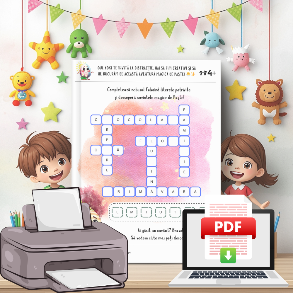 Activități de Paște cu Oul Yoki – Joc și Învățare! 🌸