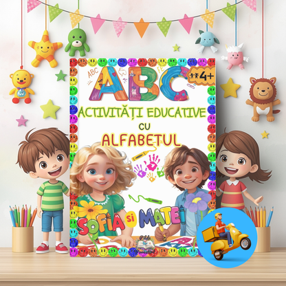 Prima Mea Cutie cu Fișe de Lucru – Litere și Numere cu Sofia și Matei