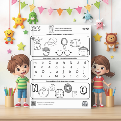 Prima Mea Cutie cu Fișe de Lucru – Litere și Numere cu Sofia și Matei