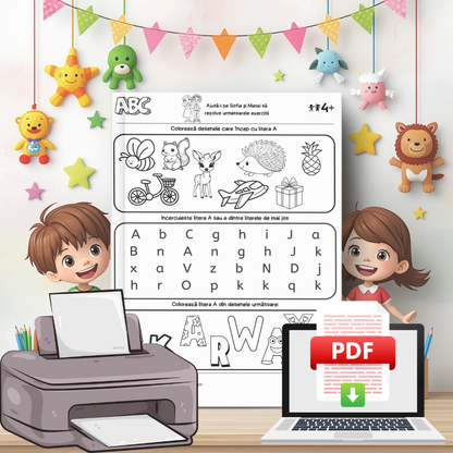 Alfabetul - Fișe Educative - Invățăm și ne jucăm