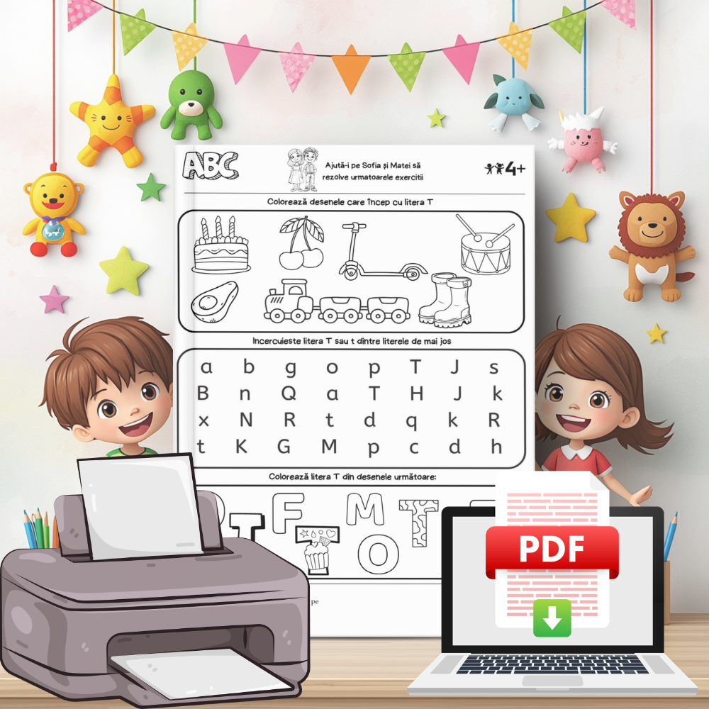 Alfabetul - Fișe Educative - Invățăm și ne jucăm