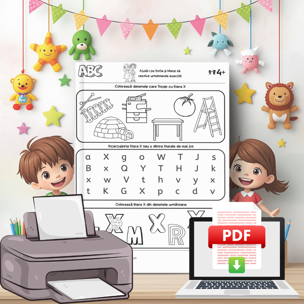 Alfabetul - Fișe Educative - Invățăm și ne jucăm