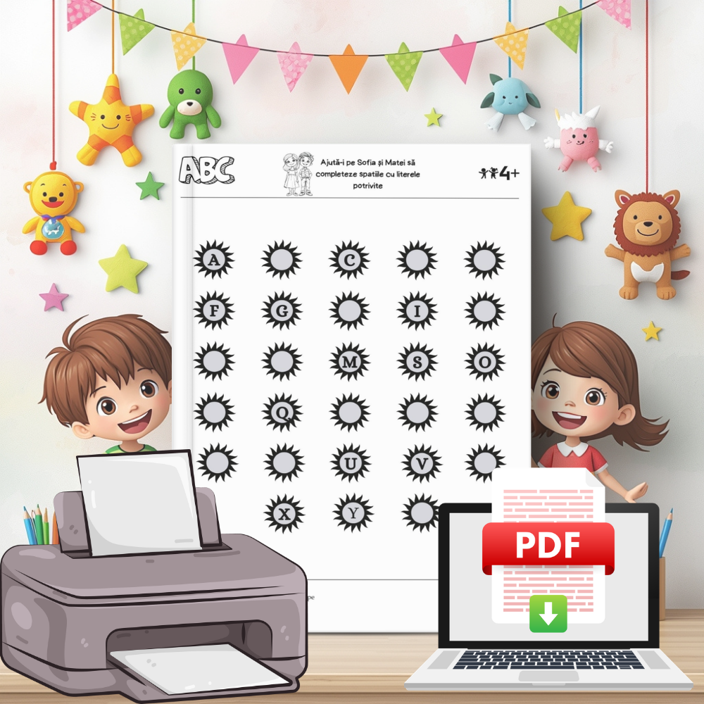 Alfabetul - Fișe Educative - Invățăm și ne jucăm