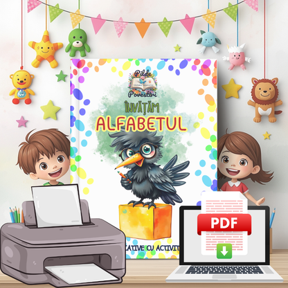 Cutia mea cu Fișe de lucru – Alfabet, Numere și Forme geometrice