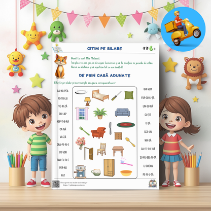 📘 Mapa educativă „Aventuri de Primăvară” – Povești, Litere, Numere și Joacă - Set Educativ 3 în 1