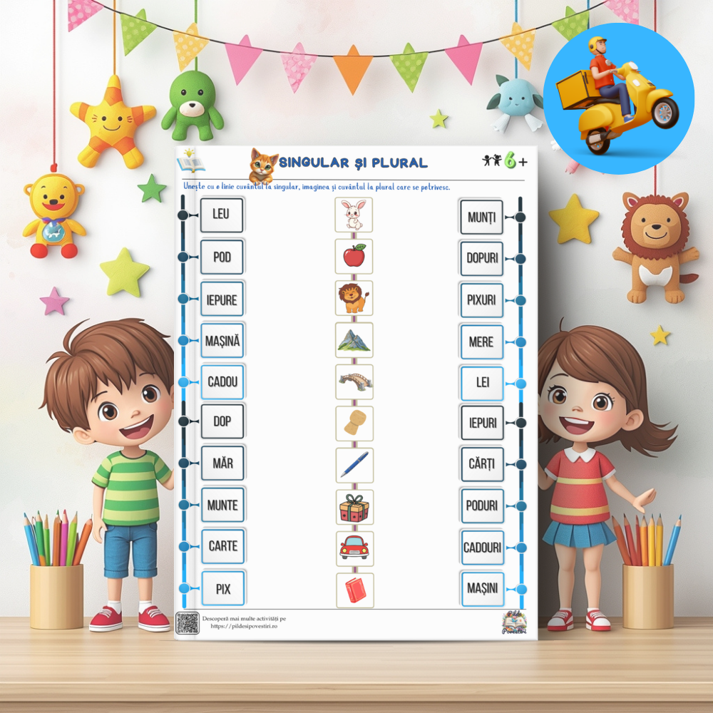 Mapa Educativă: Învățăm să citim – O aventură cu animăluțe și litere