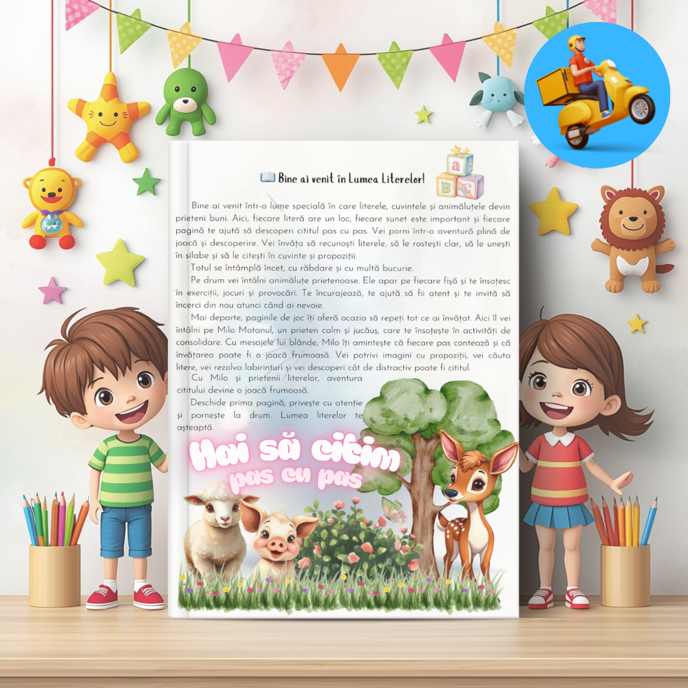 Mapa Educativă: Învățăm să citim – O aventură cu animăluțe și litere