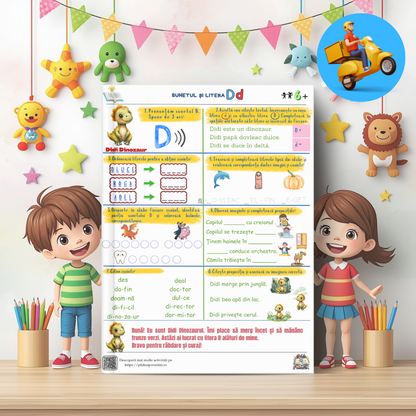 Mapa Educativă: Învățăm să citim – O aventură cu animăluțe și litere