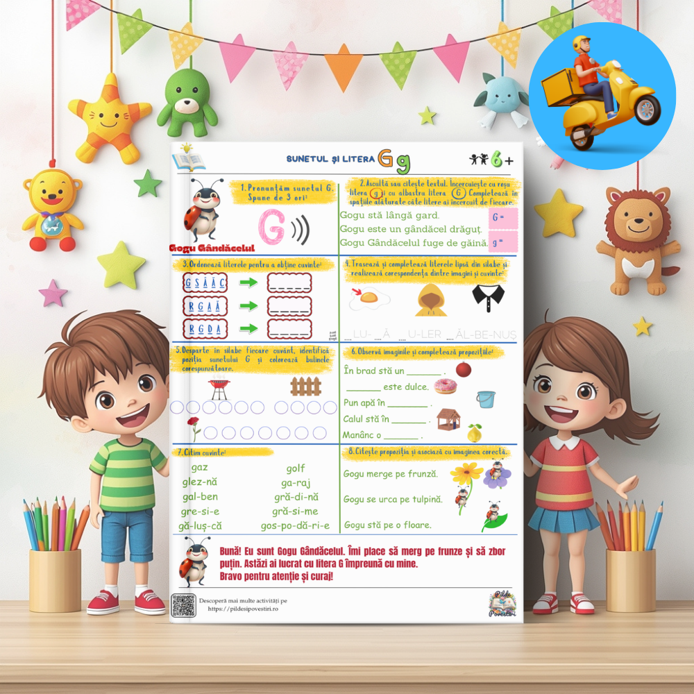 Mapa Educativă: Învățăm să citim – O aventură cu animăluțe și litere