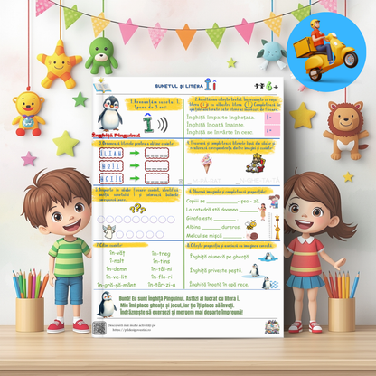 Mapa Educativă: Învățăm să citim – O aventură cu animăluțe și litere