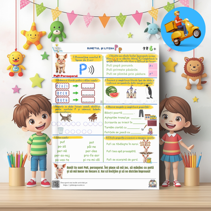 Mapa Educativă: Învățăm să citim – O aventură cu animăluțe și litere