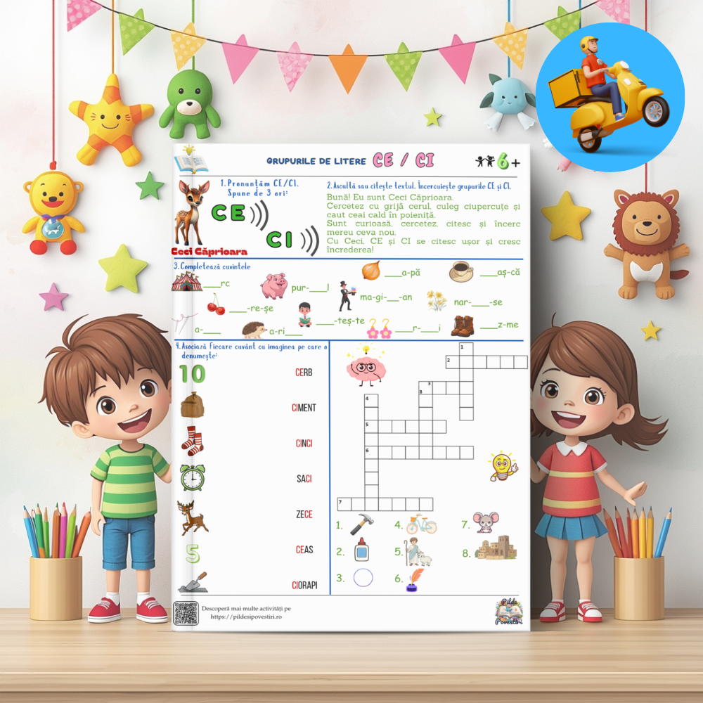 Mapa Educativă: Învățăm să citim – O aventură cu animăluțe și litere