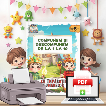 Compunem și Descompunem Numerele de la 1 la 10