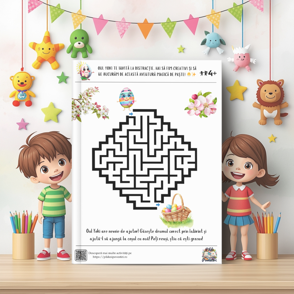 📘 Mapa educativă „Aventuri de Primăvară” – Povești, Litere, Numere și Joacă - Set Educativ 3 în 1