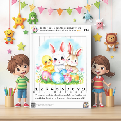 📘 Mapa educativă „Aventuri de Primăvară” – Povești, Litere, Numere și Joacă - Set Educativ 3 în 1