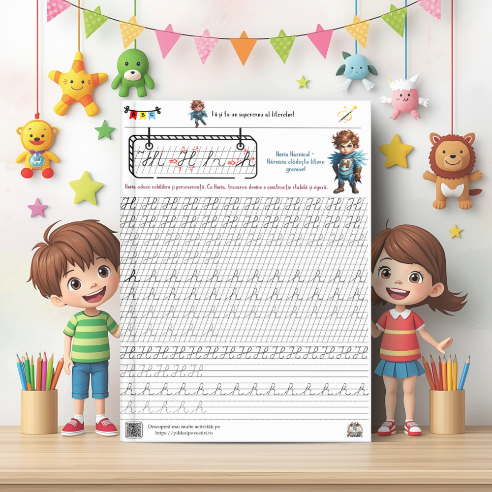 Mapa educativă ”Semne și litere de mână punctate”