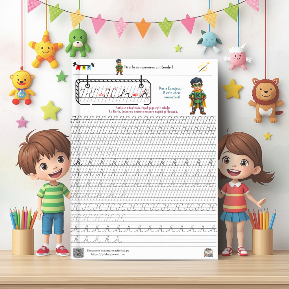 Mapa educativă ”Semne și litere de mână punctate”