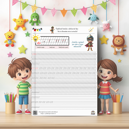 Mapa educativă ”Semne și litere de mână punctate”