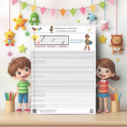 Mapa educativă ”Semne și litere de mână punctate”