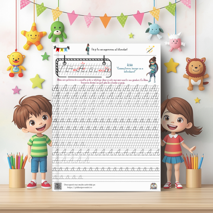 Mapa educativă ”Semne și litere de mână punctate”