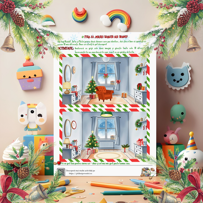 Cutia cu Fișe de Lucru - Misiunile lui Rudolf în Atelierul lui Moș Crăciun