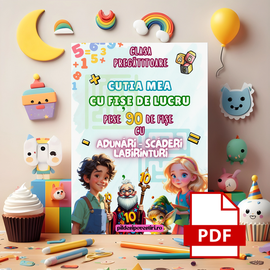 Fișele Curioșilor - Matematică, Alfabet și Labirinturi - Clasa Pregătitoare - Produs Digital