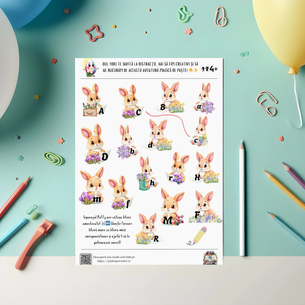 Activități de Paște cu Oul Yoki – Joc și Învățare! 🌸