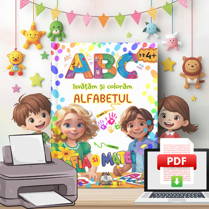 Alfabetul - Fișe Educative - Invățăm și colorăm
